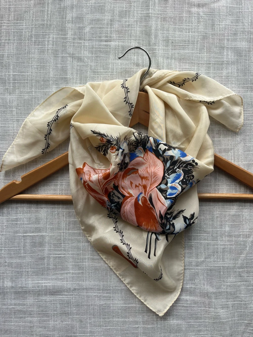 Vtg Silk Bandana